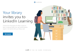 LinkedIn Learning website home page