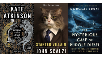 Examples of September 2023 Book Releases by Kate Atkinson, John Scalzi, and Douglas Brunt