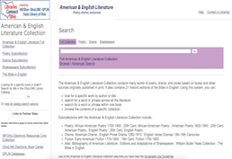 American & English Literature Collection Screenshot