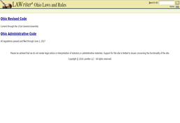 Ohio Revised Code Screenshot