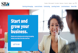 Small Business Administration Screenshot