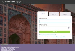 transparent language screenshot