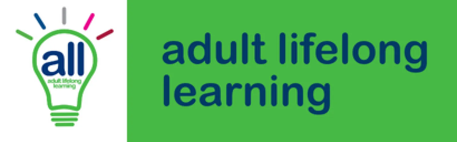 adult lifelong learning lightbulb logo