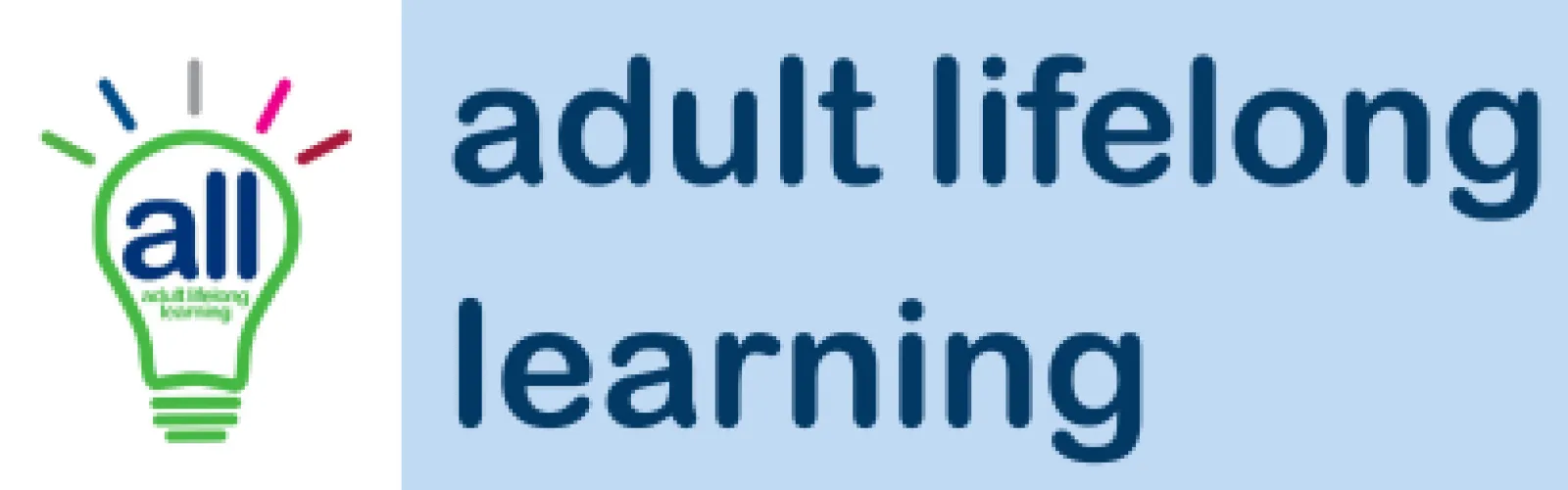 adult lifelong learning lightbulb logo